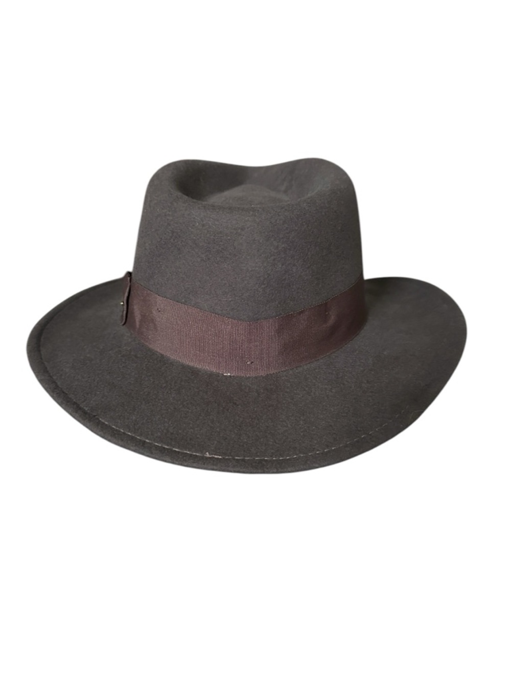 Dorfman Pacific 100% Wool Fedora Hat Indiana Jones  Size‎ XL Adventure Style - Picture 6 of 13